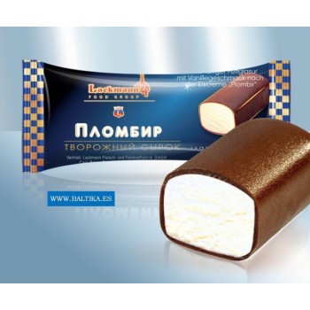 Натуральный глазированный творожный сырок "Пломбир"